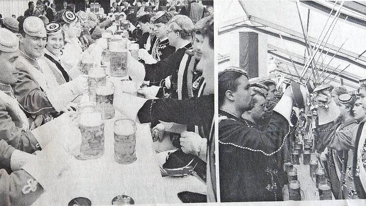 Heute wären die Fotos in Farbe - die Motive in der Mitte und rechts gibt es während des Pfingstkongresses alle Jahre. Das 125-jährige Bestehen wurde 1993 gefeiert, vor 25 Jahren.