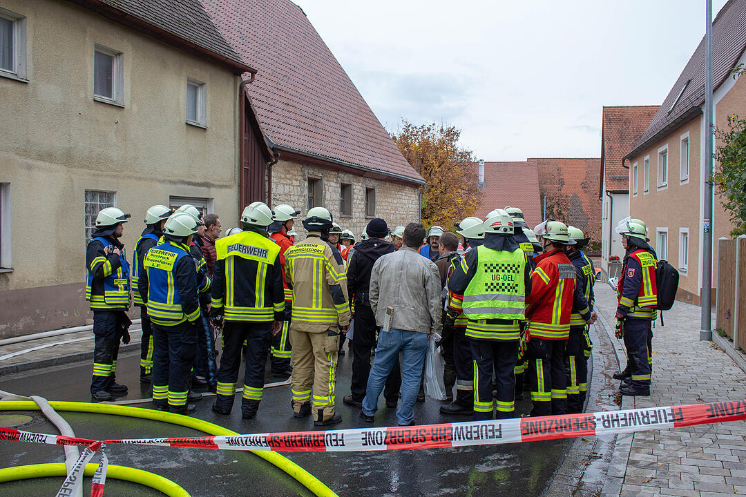 Scheune brennt: Großbrand in Mittelfranken führt zu hohem Sachschaden
