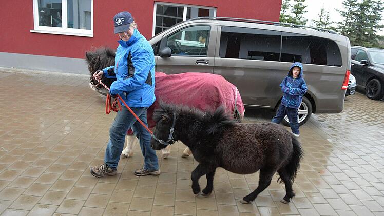 "Siggi" begleitet vierbeinige Kundschaft zur Waschanlage.Foto: Ronald Rinklef
