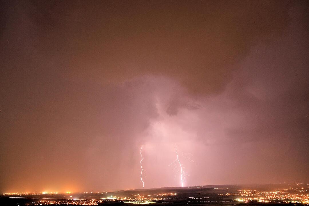 Blitz und Donner über Franken