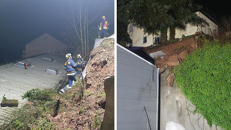 Bad Brückenau: Gefährlicher Hangrutsch löst Alarm aus - Mehrere Anwohner evakuiert