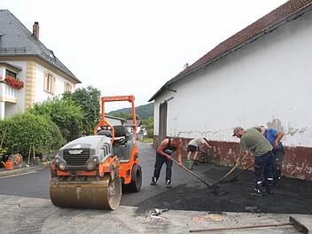 Die Arbeiten im Jägerweg gehen zügig voran. Foto: Sonny Adam