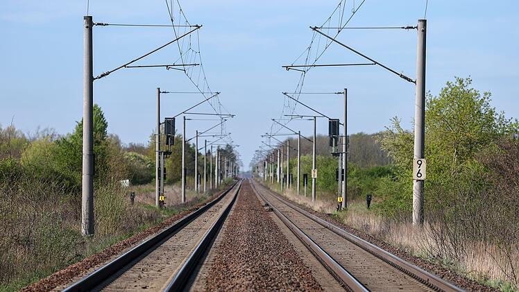 Bahnstrecke bei Leipzig
