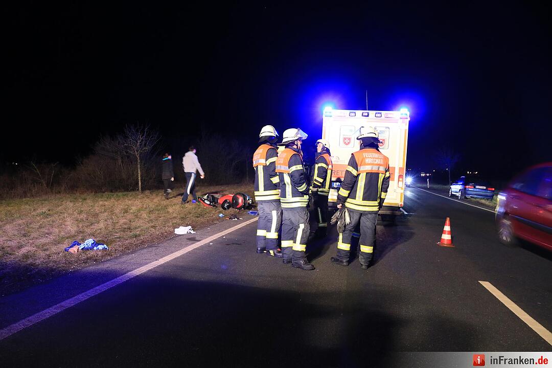 Schwerer Unfall zwischen Hirschaid und Altendorf