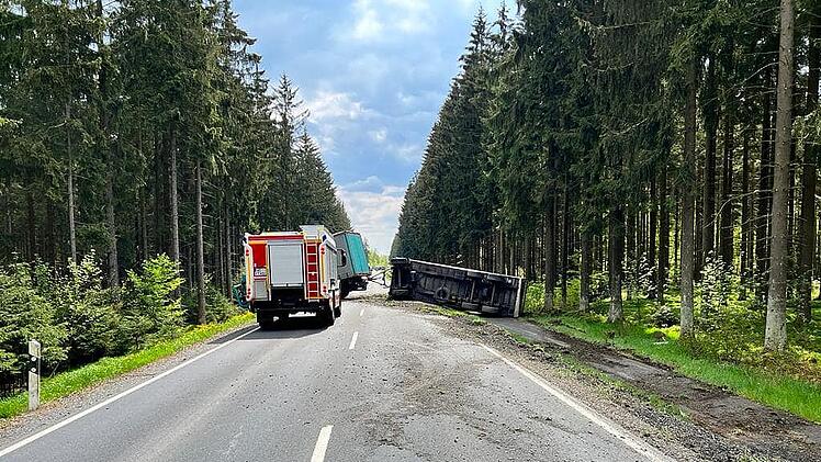 Lkw-Unfall im Kreis Kronach