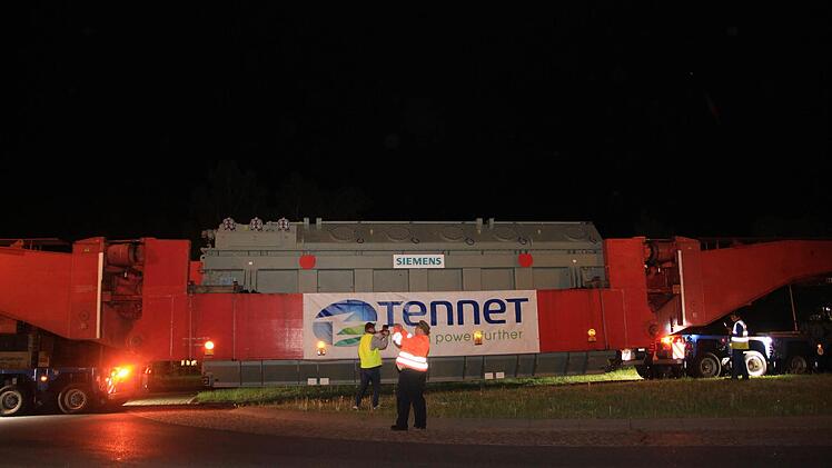 Schwertransporter Bamberg am 5. Mai 2015 Foto: Ferdinand Merzbach