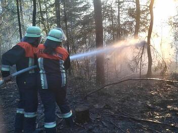 Die Flammen waren schnell gelöscht. Foto: Stefan Brunner