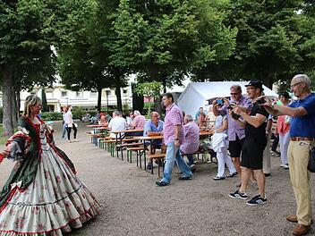 Fotomotive gab es ohne Ende im Kurgarten. Fotos: Heike Beudert