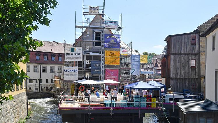 Einweihung des Wasserkraftwerks "Sterzermühle" und Richtfest für das neue Welterbebesucherzentrum in Bamberg. Foto: Ronald Rinklef