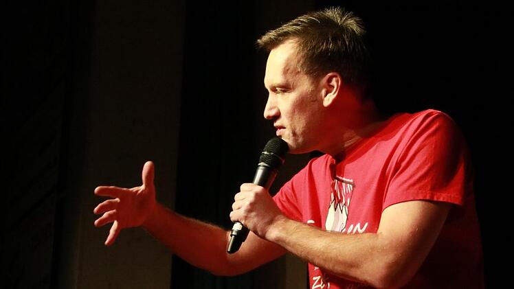 Fränkische Frotzeleien: Jörg Kaiser. Foto: Jürgen Gärtner