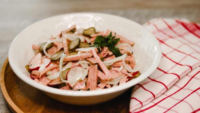 wurstsalat rezept selber machen so einfach klappt die frankische brotzeit