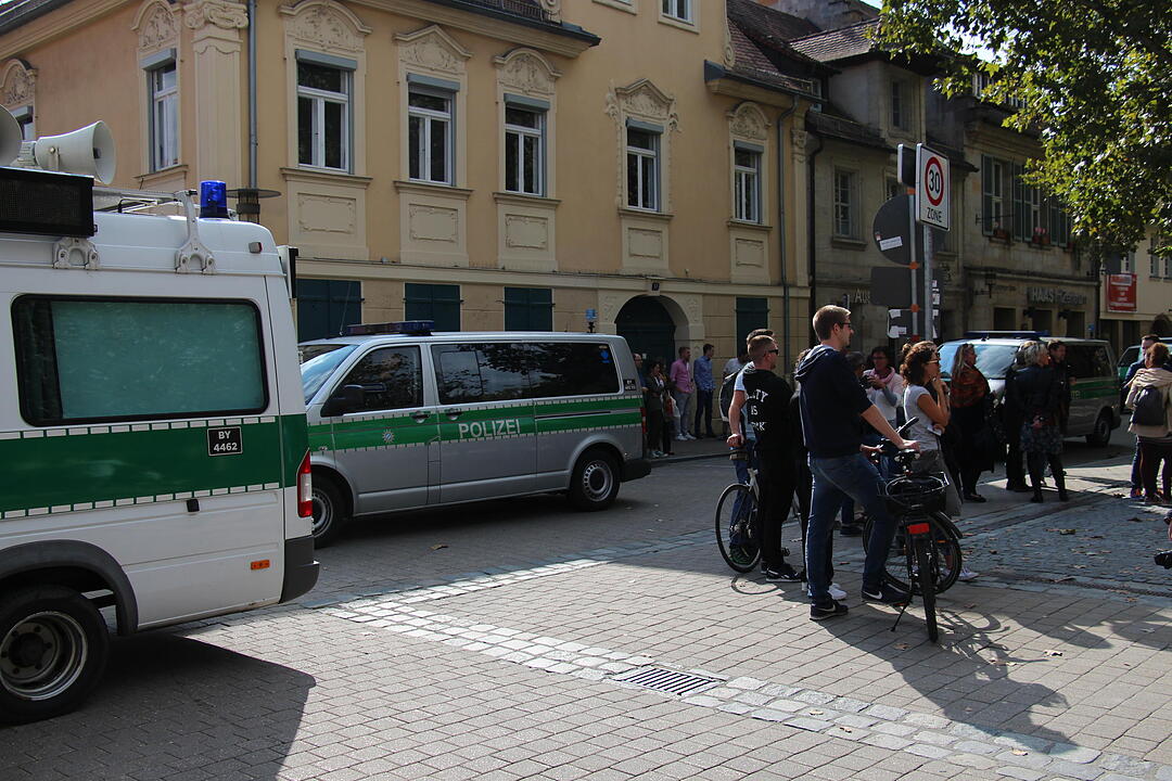 Antifa-Demo gegen Joachim Herrmann in Erlangen