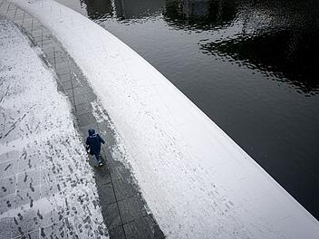 Schnee im Regierungsviertel