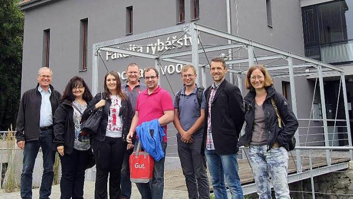 Interessante Gespräche führte die Delegation des Karpfenlands Aischgrund mit den Touristikern der südböhmischen Karpfenregion. Foto: privat