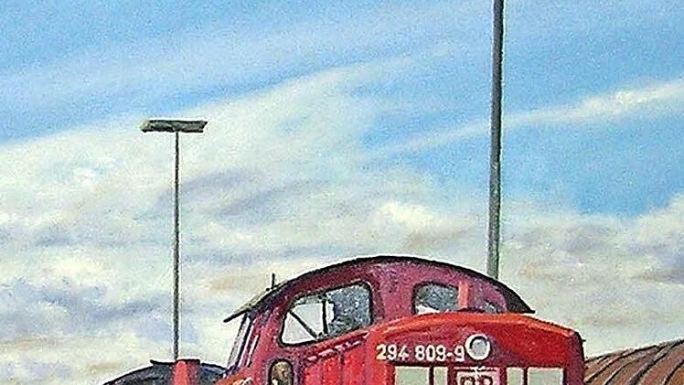 Hier zeigt Tylle Reparaturarbeiten an Dieselloks im Rangierbahnhof Maschen.