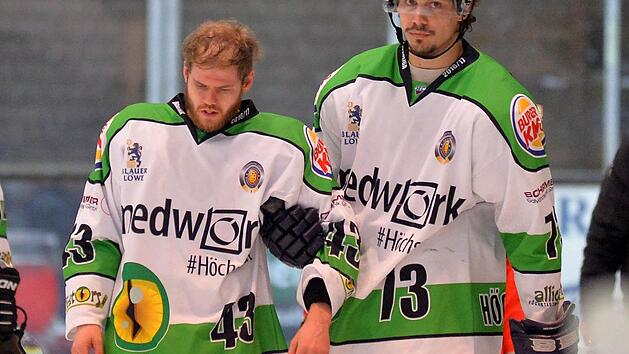 Aus der Traum: Nach einem Jahr ist das Abenteuer Oberliga f&uuml;r die Alligators um Stephan Hiendlmeyer (links) und Markus Babinsky vorerst wieder vorbei. Foto: Picturedreams