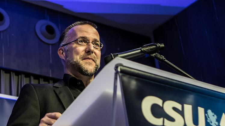 Coburgs Kreisverbands-Vorsitzender René  Boldt gab sich kämpferisch beim Neujahrsempfang.Foto: Jochen Berger