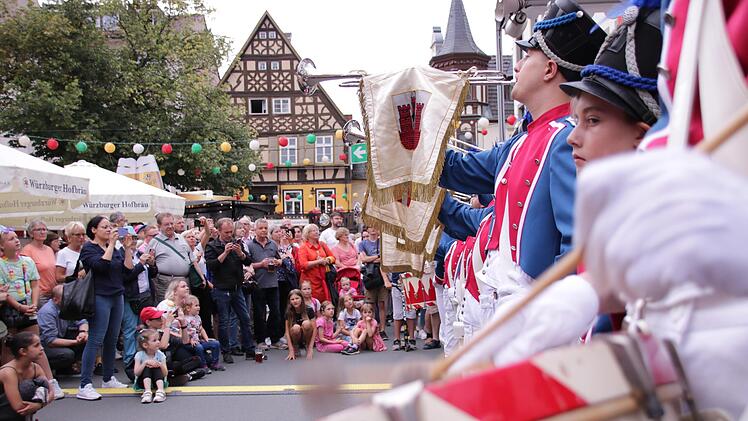 Eröffnung des Rakoczy-Festes 2022 am Marktplatz. Foto: Benedikt Borst