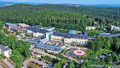 Luftbild der Klinik Hohe Warte.