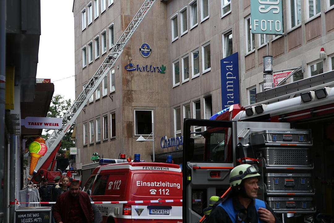 Brand in Restaurant der Nürnberger Innenstadt