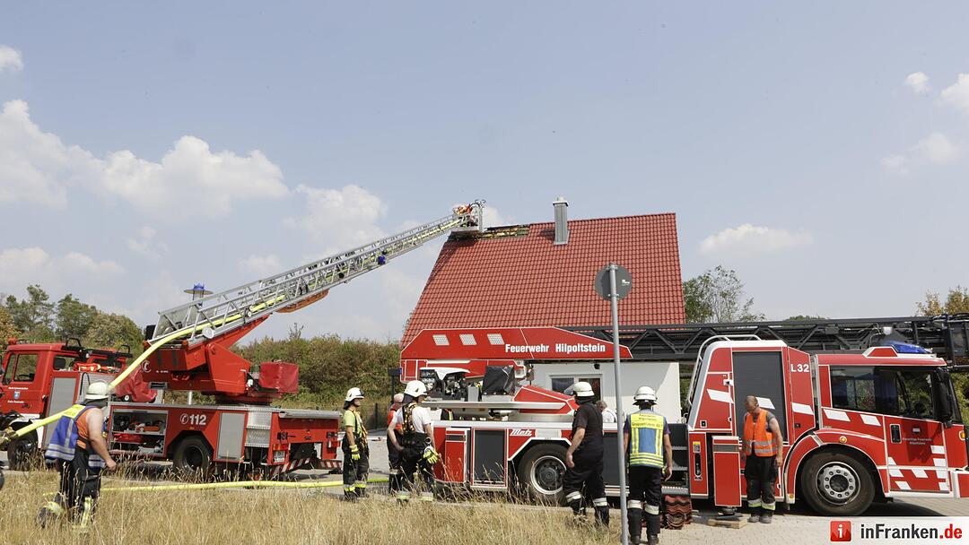 Wohnhausbrand in Allersberg - Feuerwehr verhindert schlimmeres