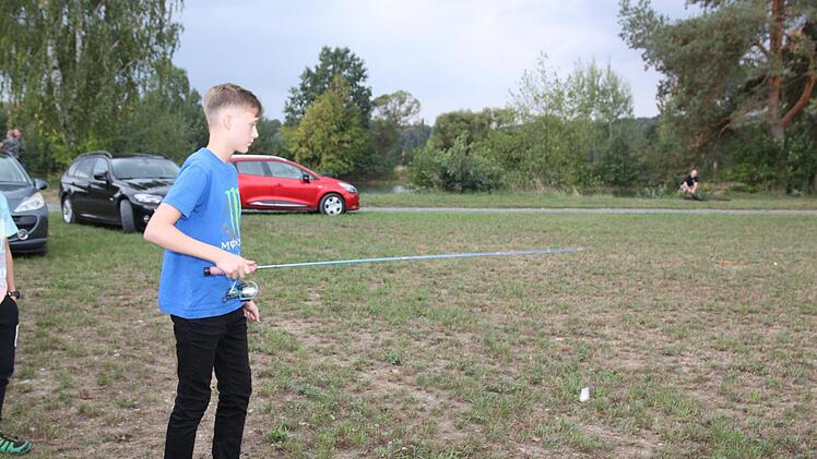 &Uuml;bungen auf dem Trockenen.Foto: Stefanie Gleixner