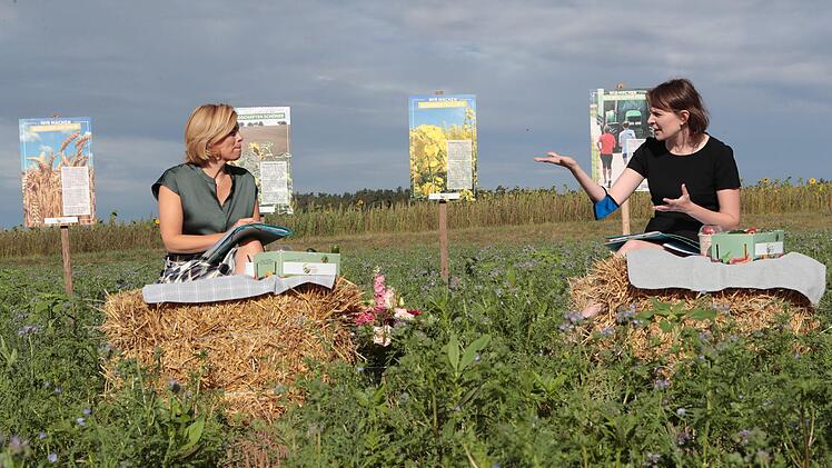 Landwirtschafts- und Ernährungsministerin Julia Klöckner besuchte am Donnerstag den Landkreis Kulmbach. Foto: Matthias Hoch