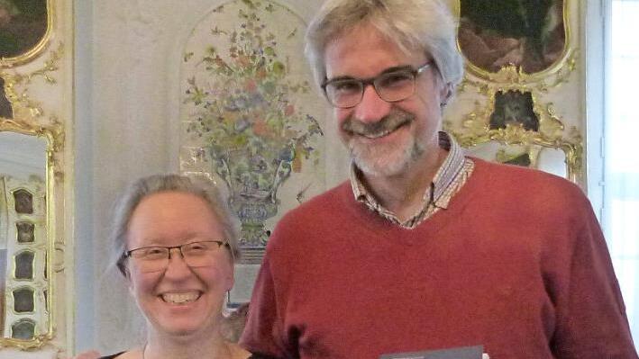 Pastoralreferent Hubertus Lieberth und Rabbinerin Antje Yael Deusel im Rokokosaal im Alten Rathaus, wo die Woche der Brüderlichkeit eröffnet wird  Foto: Marion Krüger-Hundrup