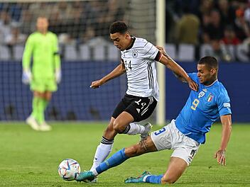 Deutschland gegen Italien - da geht es immer um was. Beim letzten Aufeinandertreffen im Juni 2022 (Gruppenphase der UEFA Nations League) setzte die DFB-Auswahl sich mit 5:2 durch.