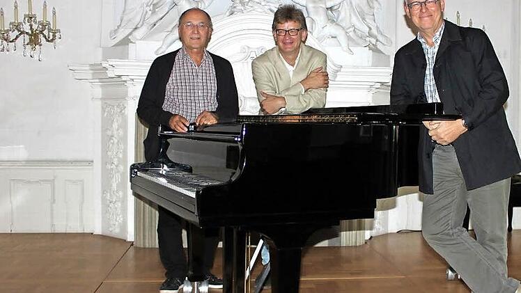 Hans Jürgen Schedel, Achim Melzer und Matthias Krug (v.l.) vom Verein "Kammermusik auf Banz" freuen sich auf die 25. Spielzeit. Foto: R. Popp