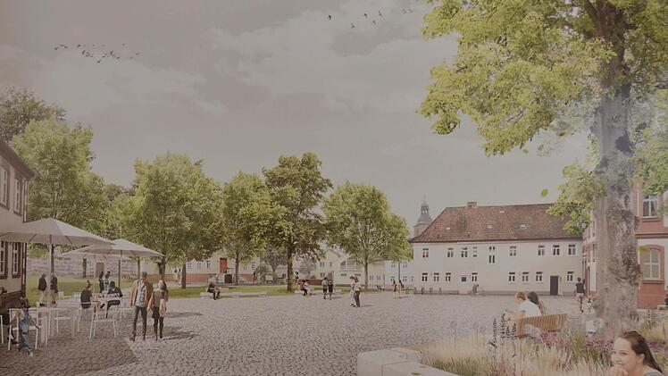 So sieht der Siegerentwurf aus dem Architektenwettbewerb den Schlossplatz in der Zukunft. Repro: Rainer Lutz