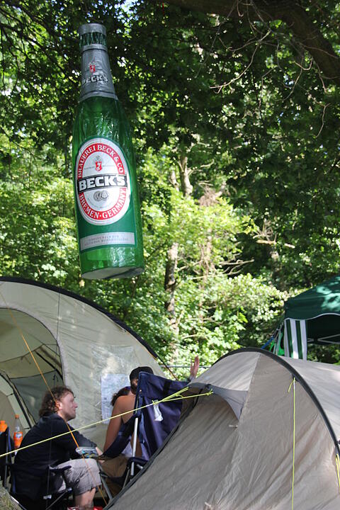 Zeltplatz bei Rock im Park am Freitag