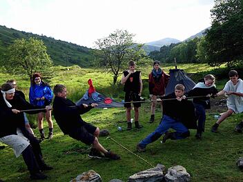 Beim Kräftemessen Foto: privat