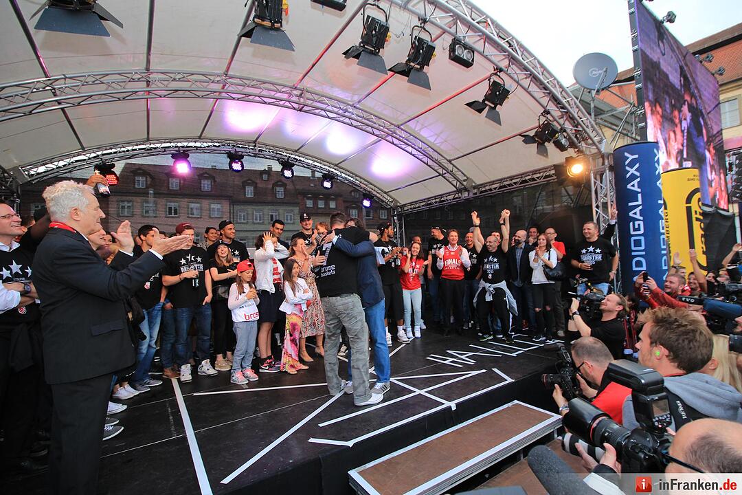 Meister-Party am Maxplatz