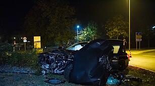 Verfolgungsjagd in Unterfranken: Vier Verletzte und drei Totalschäden