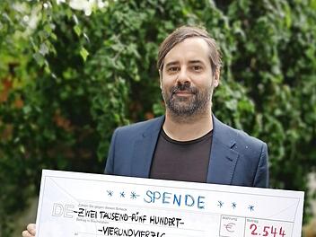 Sebastian Körber spendete 2544 Euro.  Foto: PR