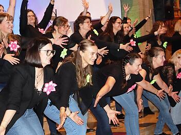 Das Vocal-Ensemble Coburg beim tollen Auftritt „Best of Musical“ in Marktgraitz.