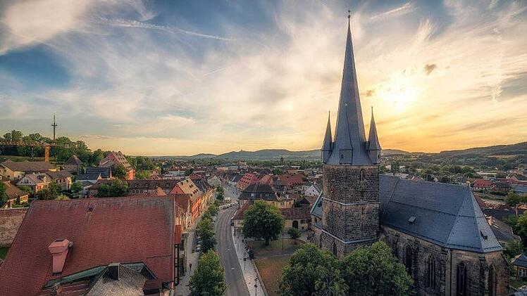 Blick vom Lichtenfelser Oberen Tor auf die Stadt Foto: Klaus Wendel