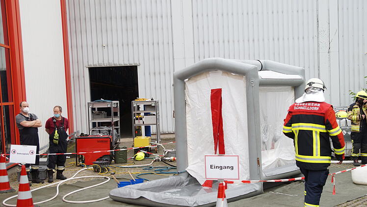 Gefahrguteinsatz in Ansbach