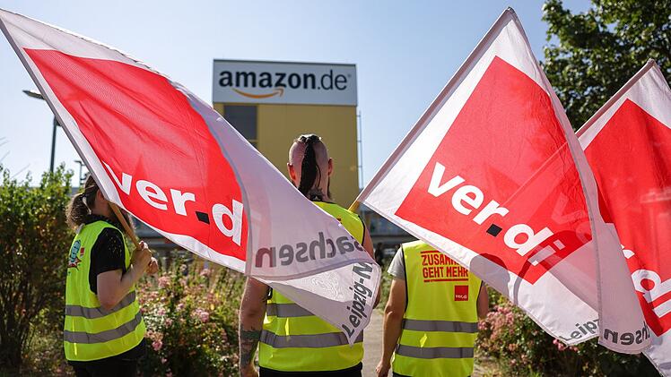 Streik bei Amazon in Leipzig