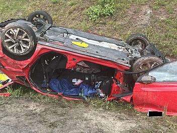 A73 bei Bad Staffelstein: Zwei Unfälle bei Starkregen