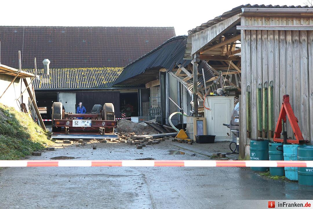 Explosion in Rinderzuchtbetrieb bei Herrieden