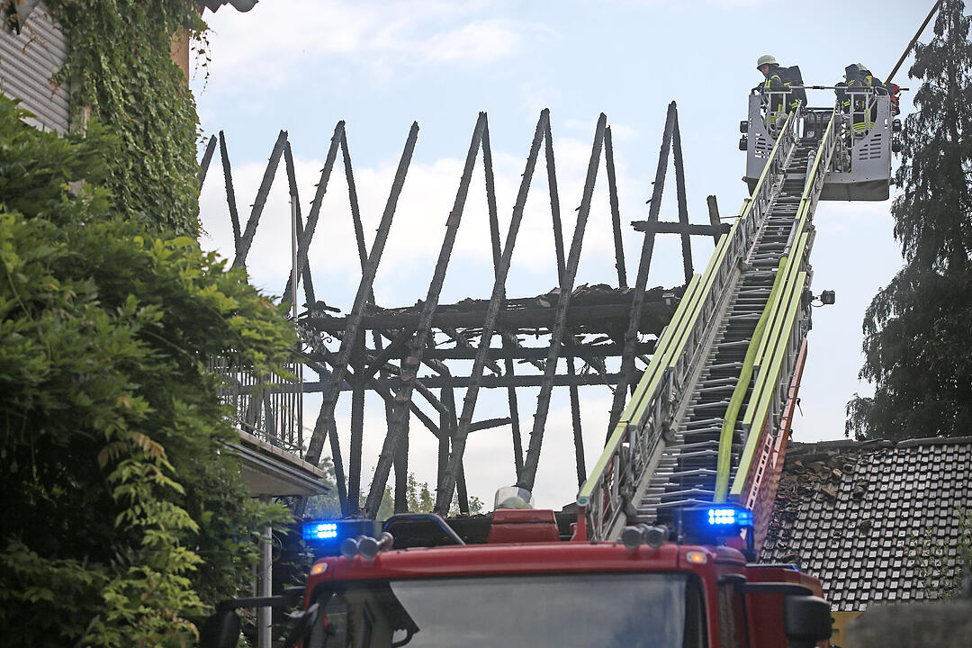 Brand im Kreis Schweinfurt vernichtet Scheune
