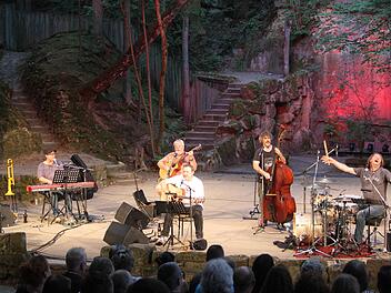 Die Band "Waldschrat" begeisterte mit ihrem Auftritt auf der Naturbühne Trebgast. Foto: Sonny Adam