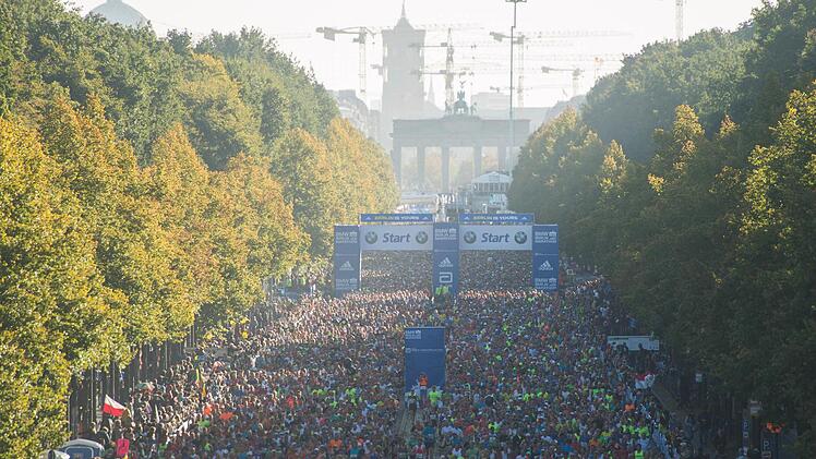 Impressionen vom Berlin-Marathon.  Foto: dpa