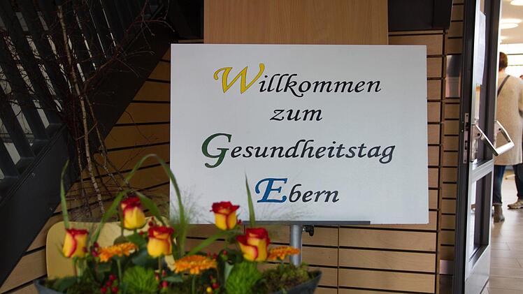 Willkommensschild in der Mensa