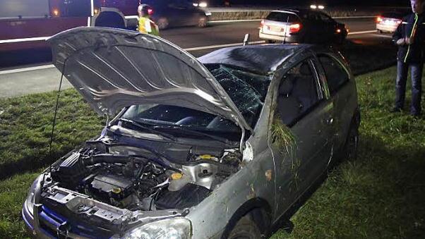 Das Fahrzeug der Fahranfängerin, nachdem es sich mehrfach überschlagen hatte. Foto: News5/Merzbach
