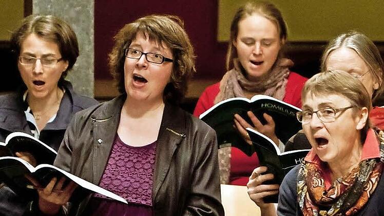 Der Coburger Bachchor probt für der Erstaufführung der Johannespassion von Gottfried August Homilius. Fotos: Jochen Berger