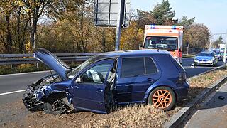 Unfall in Bamberg: Zwei Verletzte am Berliner Ring