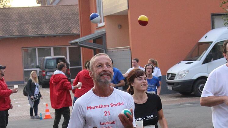 Peter Meyer nahm als Joggler an der Veranstaltung teil.